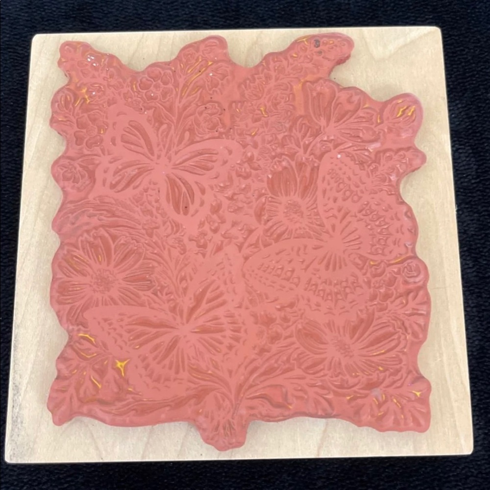 Rubber Stamp (Large Butterfly Bouquet) - Picture 2 of 3